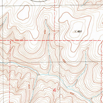 United States Geological Survey Dodge, WA (1981, 24000-Scale) digital map