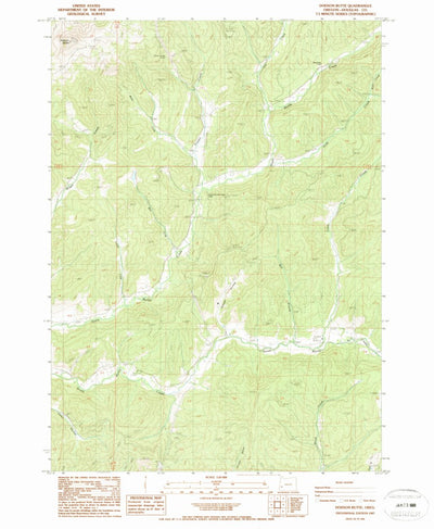 United States Geological Survey Dodson Butte, OR (1987, 24000-Scale) digital map