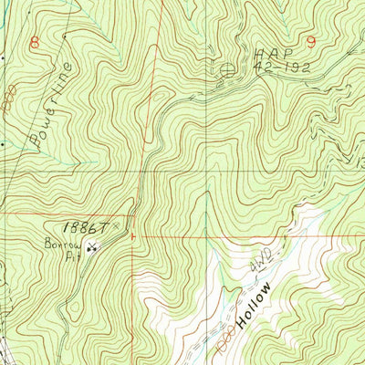 United States Geological Survey Dodson Butte, OR (1987, 24000-Scale) digital map