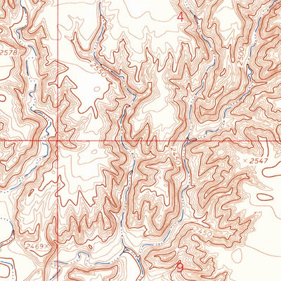 United States Geological Survey Dodson Dam, MT (1964, 24000-Scale) digital map