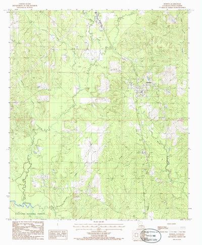 United States Geological Survey Dodson, LA (1985, 24000-Scale) digital map