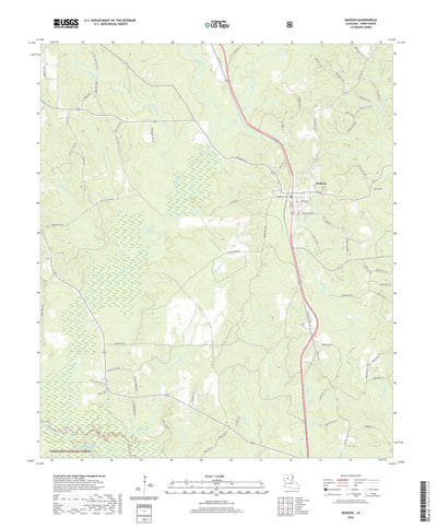 United States Geological Survey Dodson, LA (2020, 24000-Scale) digital map