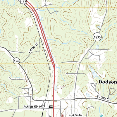 United States Geological Survey Dodson, LA (2020, 24000-Scale) digital map