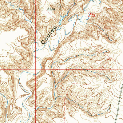 United States Geological Survey Dodson, MT (1964, 24000-Scale) digital map