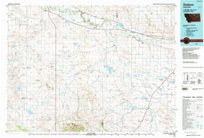 United States Geological Survey Dodson, MT (1984, 100000-Scale) digital map