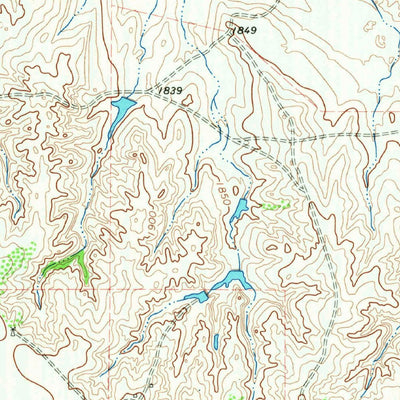 United States Geological Survey Dodson, TX-OK (1964, 24000-Scale) digital map