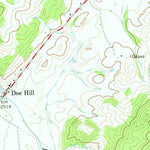 United States Geological Survey Doe Hill, VA-WV (1968, 24000-Scale) digital map