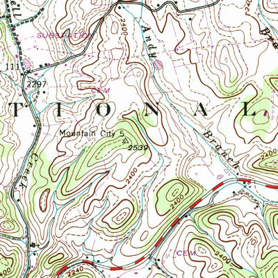 United States Geological Survey Doe, TN (1938, 24000-Scale) digital map
