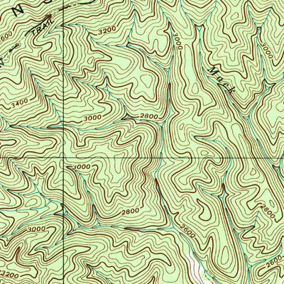 United States Geological Survey Doe, TN (1938, 24000-Scale) digital map