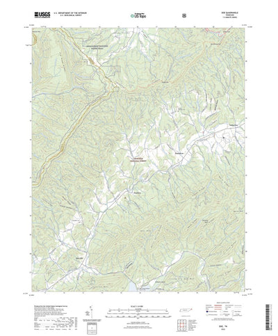 United States Geological Survey Doe, TN (2022, 24000-Scale) digital map