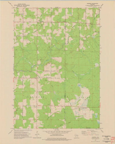 United States Geological Survey Doering, WI (1973, 24000-Scale) digital map
