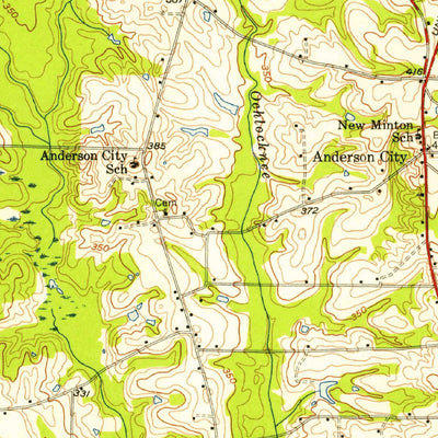 United States Geological Survey Doerun, GA (1956, 62500-Scale) digital map