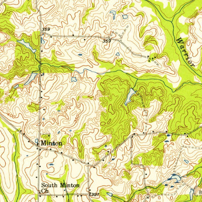 United States Geological Survey Doerun, GA (1956, 62500-Scale) digital map