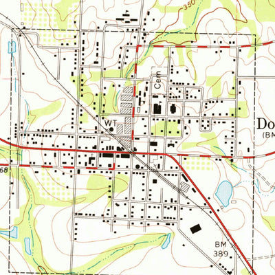 United States Geological Survey Doerun, GA (1974, 24000-Scale) digital map
