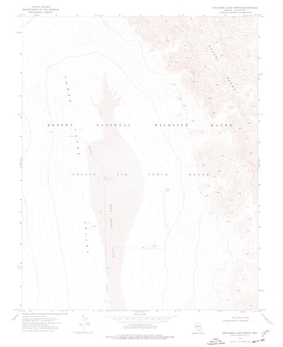 United States Geological Survey Dog Bone Lake North, NV (1973, 24000-Scale) digital map