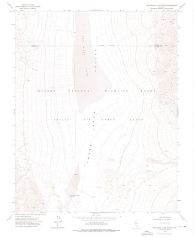 United States Geological Survey Dog Bone Lake South, NV (1973, 24000-Scale) digital map