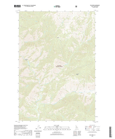 United States Geological Survey Dog Creek, ID (2020, 24000-Scale) digital map