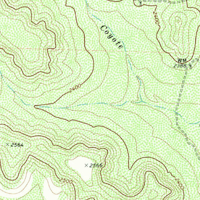 United States Geological Survey Dog Creek NW, TX (1972, 24000-Scale) digital map