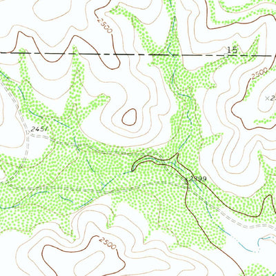 United States Geological Survey Dog Creek SW, TX (1972, 24000-Scale) digital map
