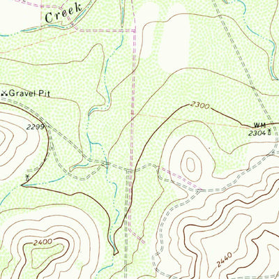 United States Geological Survey Dog Creek, TX (1972, 24000-Scale) digital map