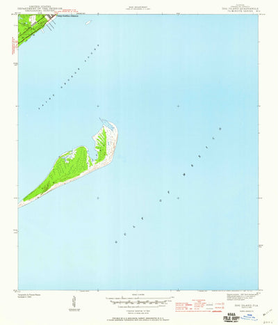 United States Geological Survey Dog Island, FL (1943, 24000-Scale) digital map