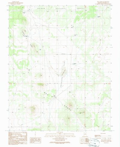 United States Geological Survey Dog Knobs, AZ (1989, 24000-Scale) digital map