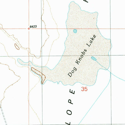 United States Geological Survey Dog Knobs, AZ (1989, 24000-Scale) digital map