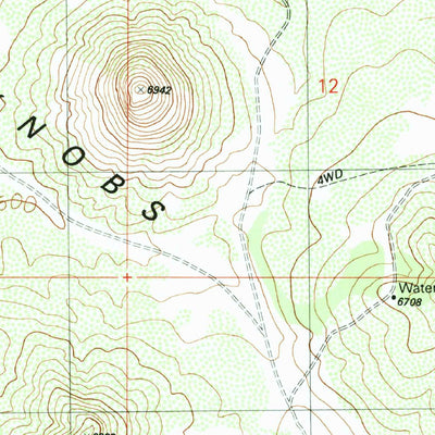 United States Geological Survey Dog Knobs, AZ (1989, 24000-Scale) digital map