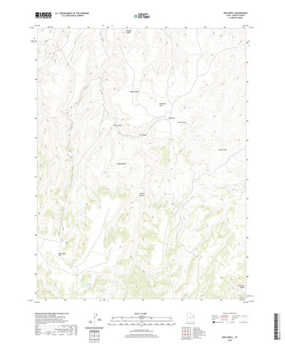 United States Geological Survey Dog Knoll, UT (2020, 24000-Scale) digital map
