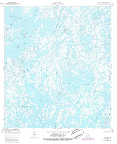United States Geological Survey Dog Lake, LA (1953, 24000-Scale) digital map