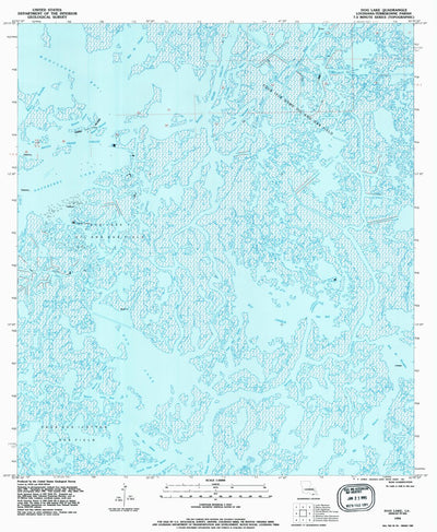 United States Geological Survey Dog Lake, LA (1994, 24000-Scale) digital map