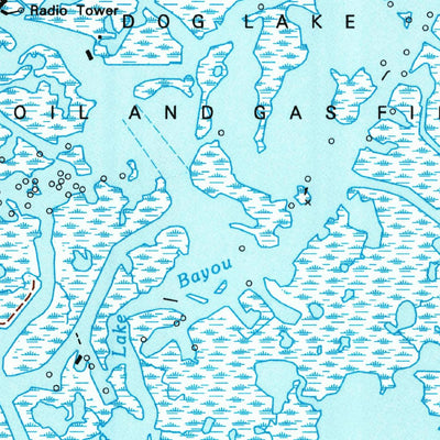 United States Geological Survey Dog Lake, LA (1994, 24000-Scale) digital map