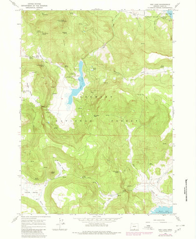 United States Geological Survey Dog Lake, OR (1964, 24000-Scale) digital map