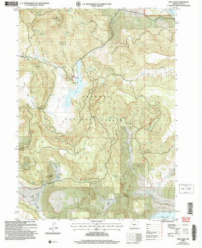United States Geological Survey Dog Lake, OR (2004, 24000-Scale) digital map