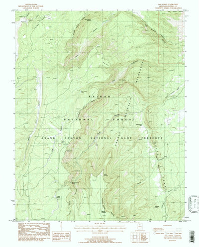United States Geological Survey Dog Point, AZ (1988, 24000-Scale) digital map