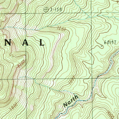 United States Geological Survey Dog Point, AZ (1988, 24000-Scale) digital map