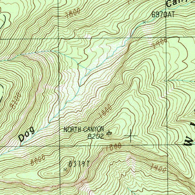 United States Geological Survey Dog Point, AZ (1988, 24000-Scale) digital map