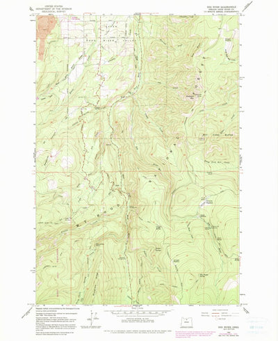 United States Geological Survey Dog River, OR (1962, 24000-Scale) digital map