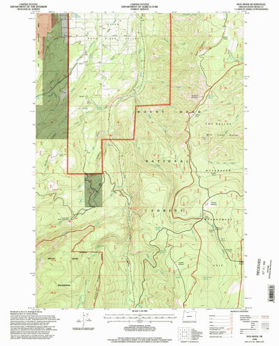 United States Geological Survey Dog River, OR (1996, 24000-Scale) digital map