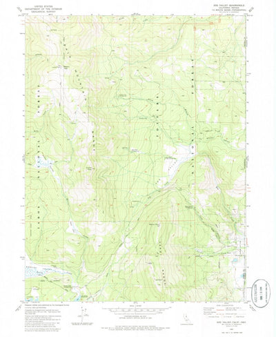 United States Geological Survey Dog Valley, CA-NV (1981, 24000-Scale) digital map