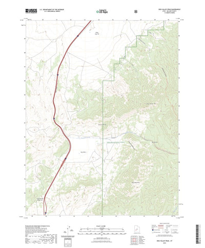 United States Geological Survey Dog Valley Peak, UT (2023, 24000-Scale) digital map