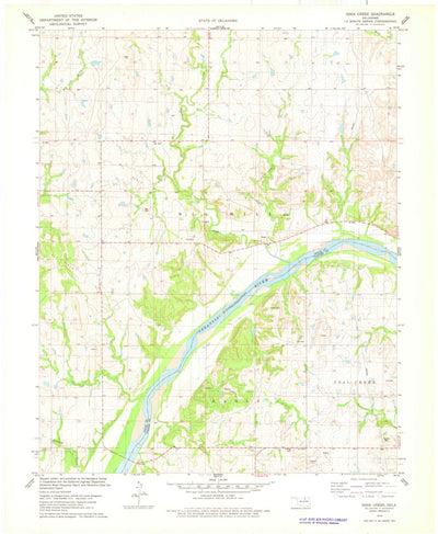 United States Geological Survey Doga Creek, OK (1978, 24000-Scale) digital map