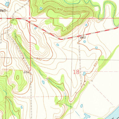 United States Geological Survey Doga Creek, OK (1978, 24000-Scale) digital map