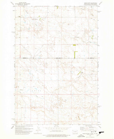 United States Geological Survey Dogie Butte, SD-ND (1978, 24000-Scale) digital map