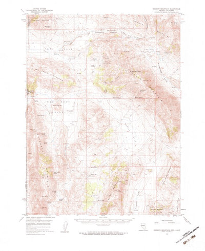United States Geological Survey Dogskin Mountain, NV-CA (1957, 62500-Scale) digital map