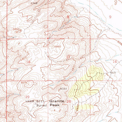 United States Geological Survey Dogskin Mountain, NV-CA (1957, 62500-Scale) digital map