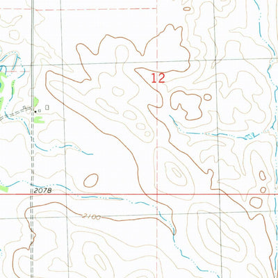United States Geological Survey Dogtooth Buttes, ND (1980, 24000-Scale) digital map