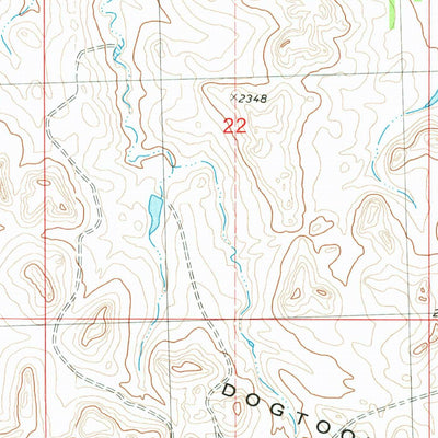 United States Geological Survey Dogtooth Buttes, ND (1980, 24000-Scale) digital map