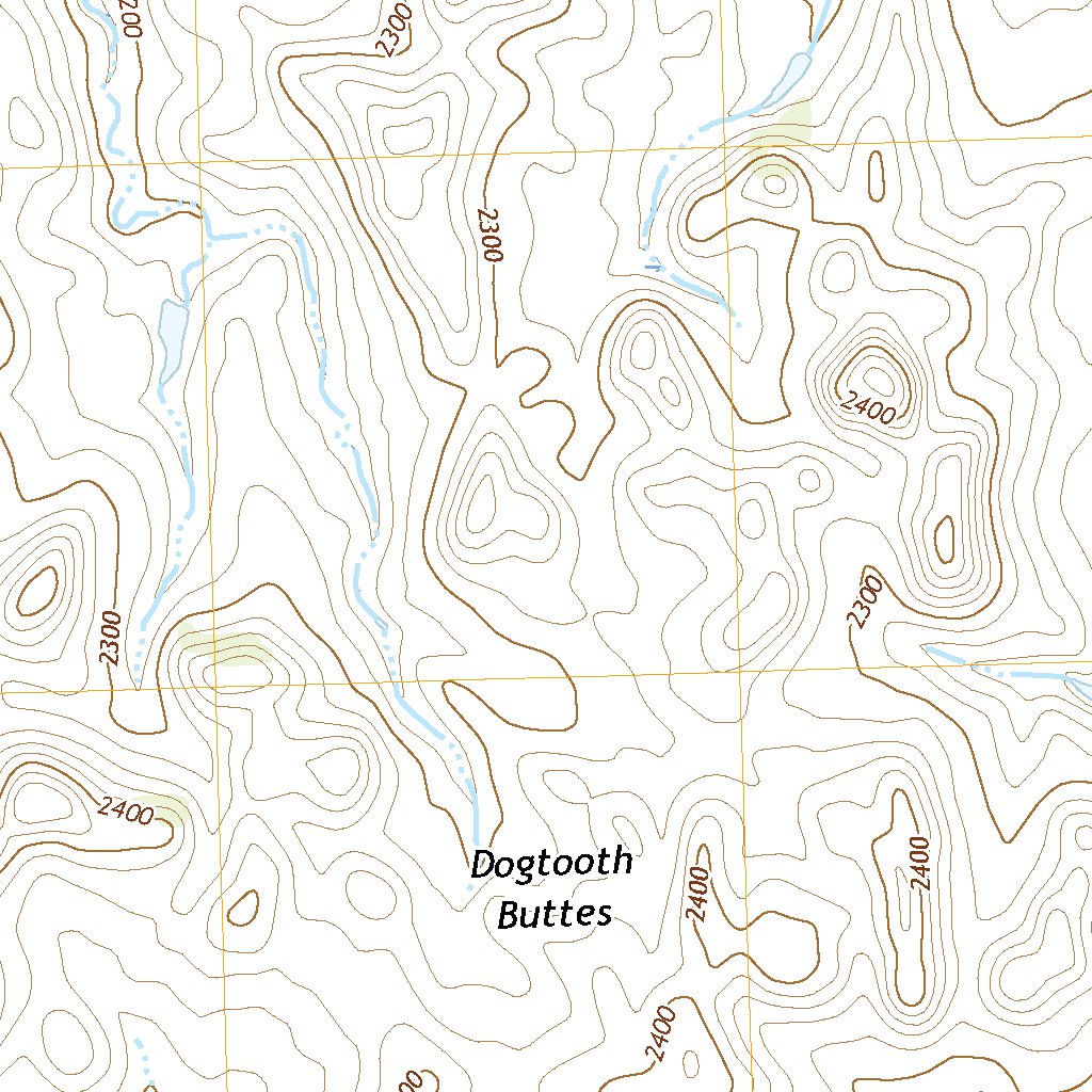 Dogtooth Buttes, ND (2020, 24000-Scale) Map by United States Geological ...