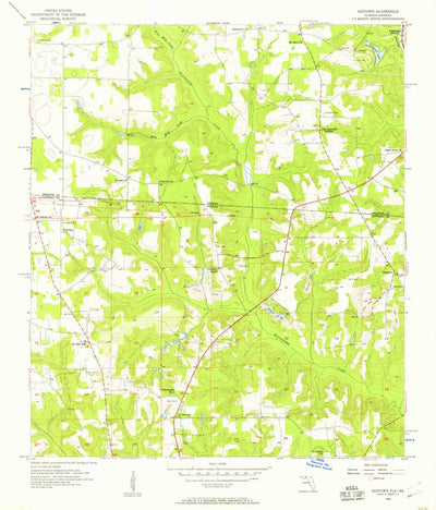 United States Geological Survey Dogtown, FL-GA (1956, 24000-Scale) digital map